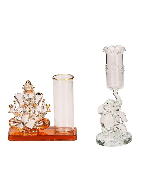 somil dual face intellectual ganesha & chota appu with pen stand combo - 13686691 - Very Small Image - 1