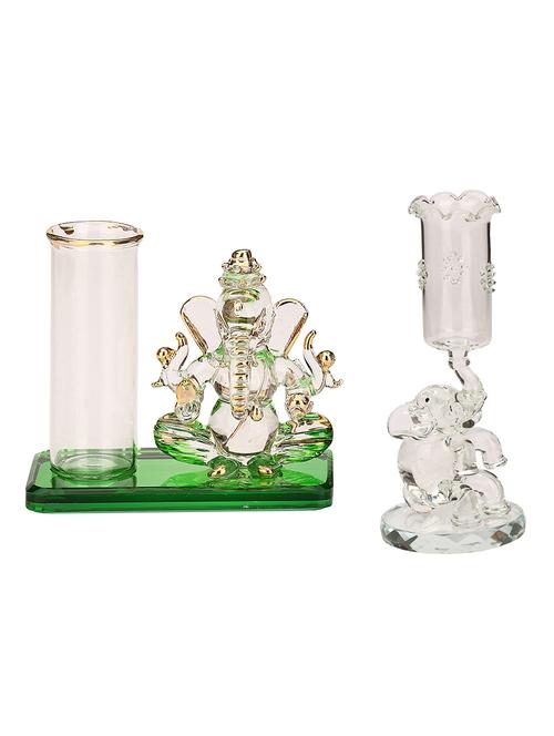 somil dual face intellectual ganesha & chota appu with pen stand combo - 13686695 - Very Small Image - 1