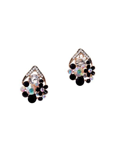 black brass studs earring - 13688321 - Very Small Image - 1