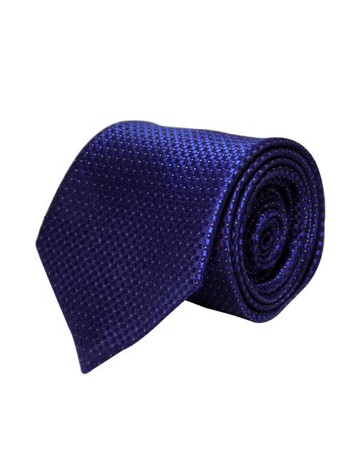blue micro fibre tie - 13688820 - Very Small Image - 1