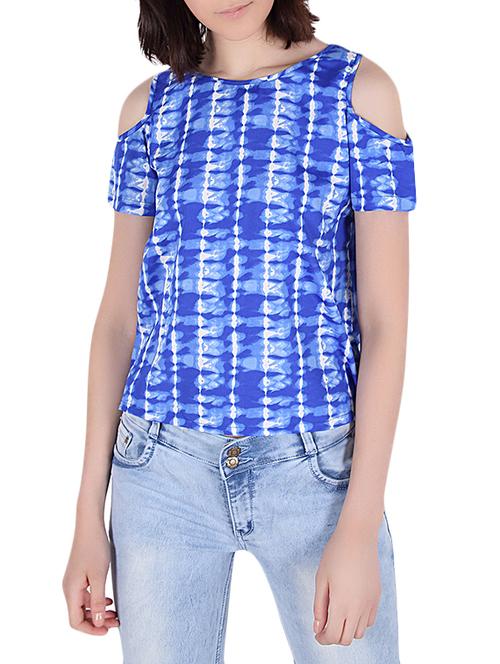 women's straight round neck top - 13689726 - Very Small Image - 1