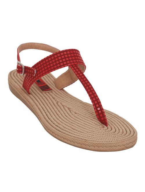 red back strap sandal - 13690656 - Very Small Image - 1