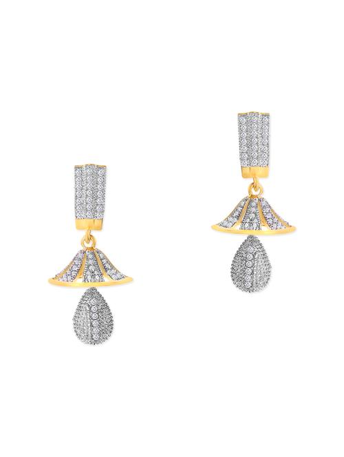 multi metal drop earring - 13693750 - Very Small Image - 1