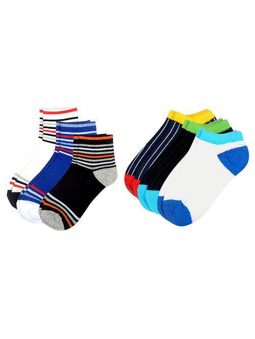 multi colored set of 6 cotton sock - 13695423 - Very Small Image - 1