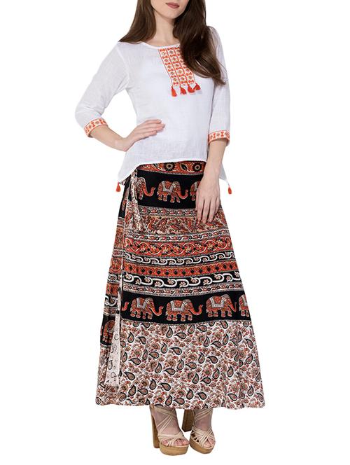 white cotton high low top - 13696142 - Very Small Image - 1
