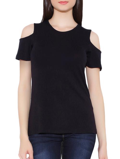 black rayon regular top - 13698867 - Very Small Image - 1