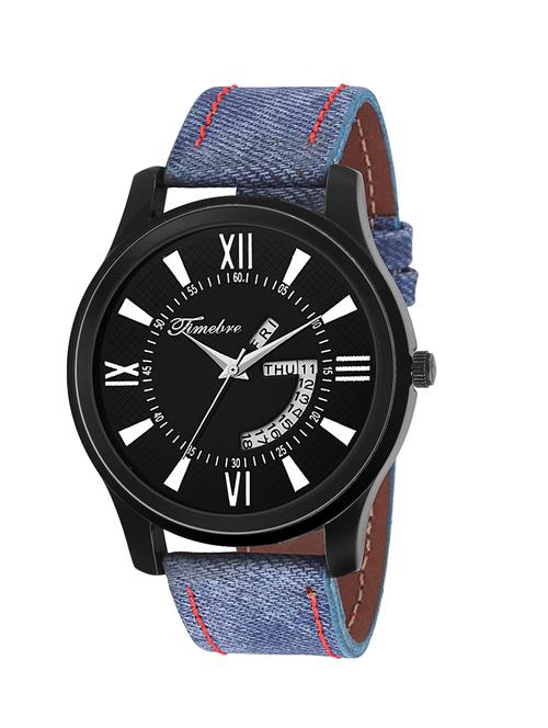 timebre men splendid blue day & date analog watch - 13700844 - Very Small Image - 1