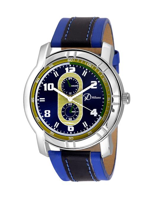 d'milano men turquoise casual analog watch - 13700860 - Very Small Image - 1