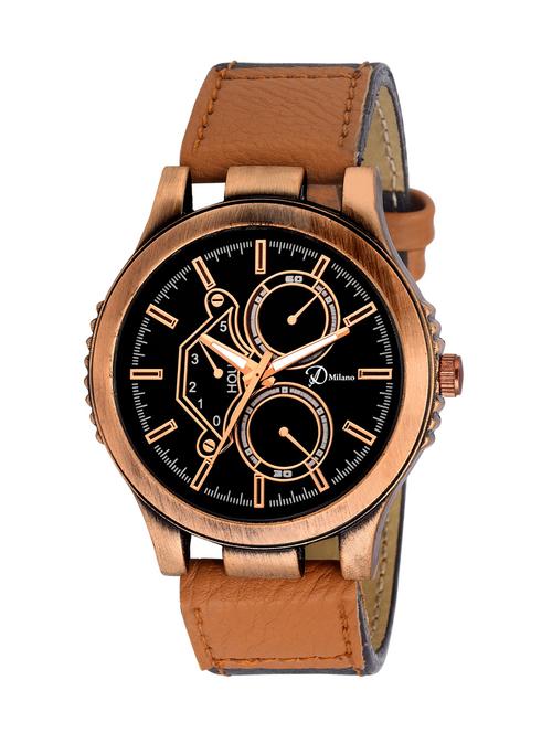d'milano men black copper casual analog watch - 13700875 - Very Small Image - 1