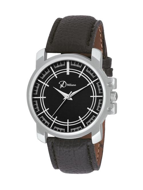 d'milano men black casual analog watch - 13700888 - Very Small Image - 1