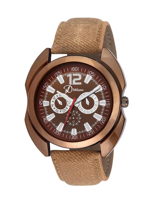 d'milano men royal copper sports analog watch - 13700900 - Very Small Image - 1