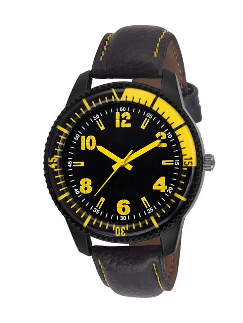 d'milano men royal black sports analog watch - 13700911 - Very Small Image - 1