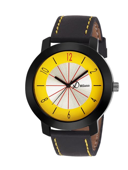 d'milano men sunny black sports analog watch - 13700914 - Very Small Image - 1