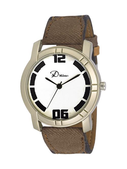 d'milano men magnificent white casual analog watch - 13700980 - Very Small Image - 1