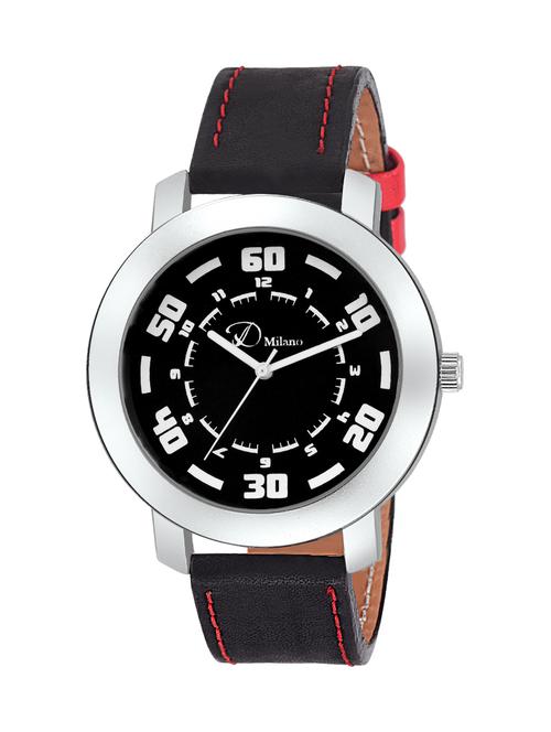 d'milano men dark cherry casual analog watch - 13700983 - Very Small Image - 1