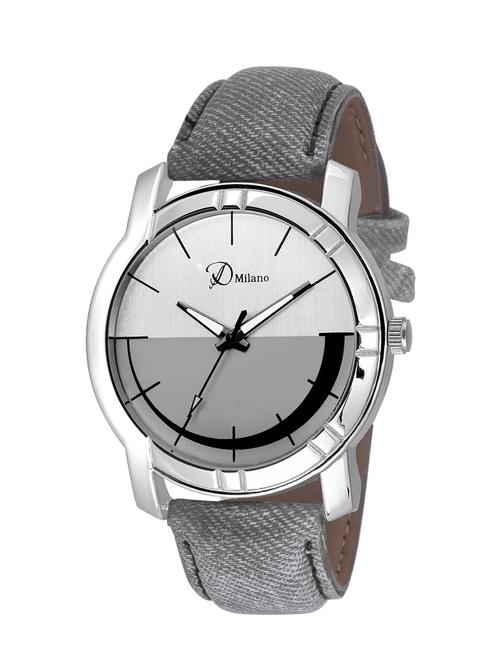 d'milano men grey sapphire casual analog watch - 13700994 - Very Small Image - 1