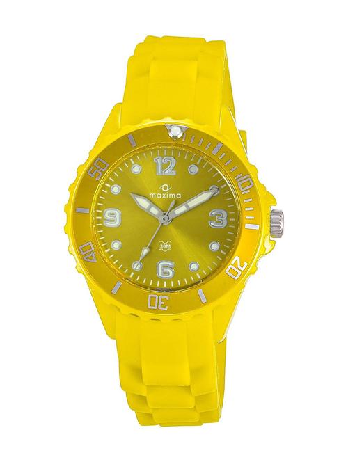 maxima yellow dial watch for women - 31004ppln - 13707425 - Very Small Image - 1
