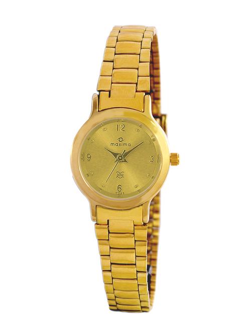 maxima gold dial watch for women - 17323cmly - 13707454 - Very Small Image - 1