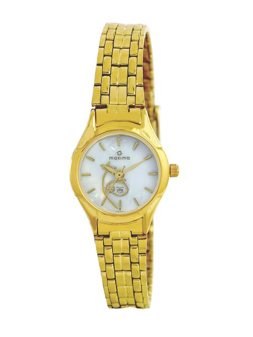 maxima white dial watch for women - 19454cmly - 13707458 - Very Small Image - 1