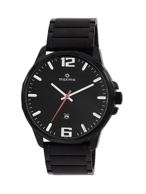 maxima black dial watch for men - 41893cmgb - 13707473 - Very Small Image - 1