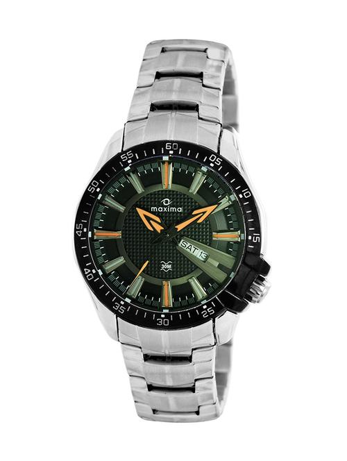 maxima black dial watch for men - 37981cagi - 13707478 - Very Small Image - 1