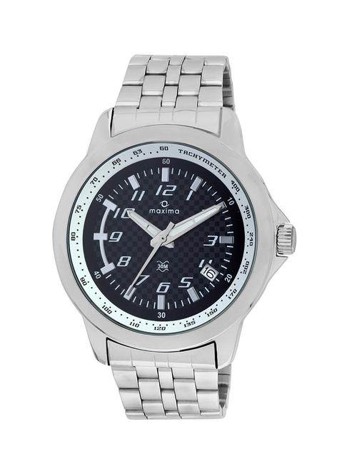 maxima black dial watch for men - 24112cmgi - 13707495 - Very Small Image - 1