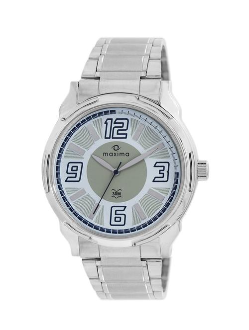 maxima white dial watch for men - 40190cmgi - 13707502 - Very Small Image - 1