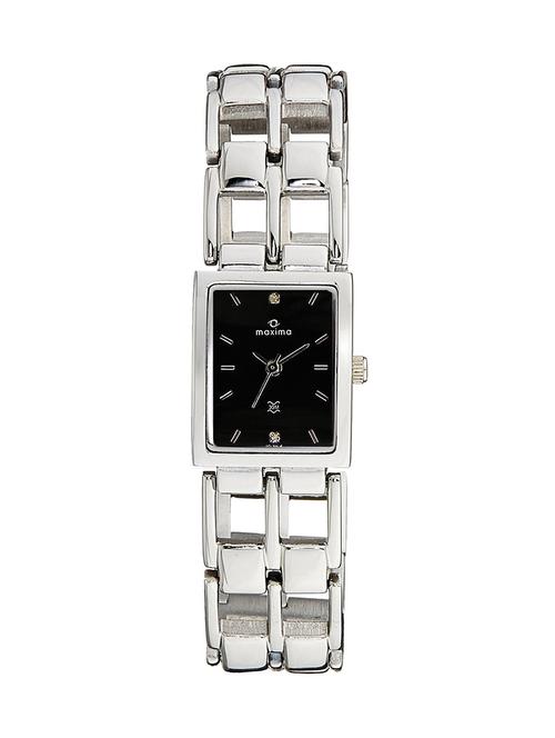 maxima black dial watch for women - 10364bmli - 13707640 - Very Small Image - 1