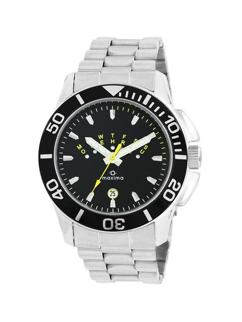 maxima black dial watch for men - 32871cmgi - 13707808 - Very Small Image - 1