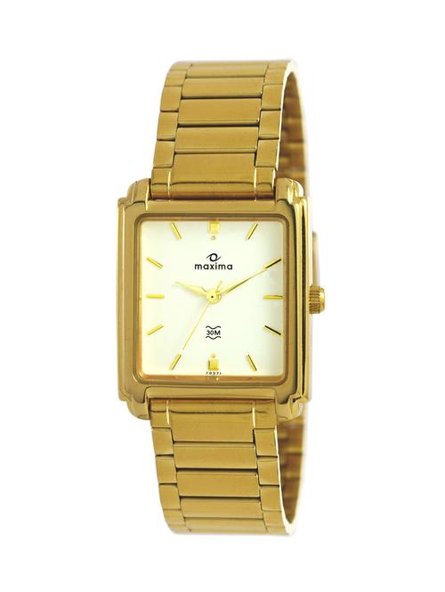 maxima white dial watch for men - 40071cmgy - 13707819 - Very Small Image - 1