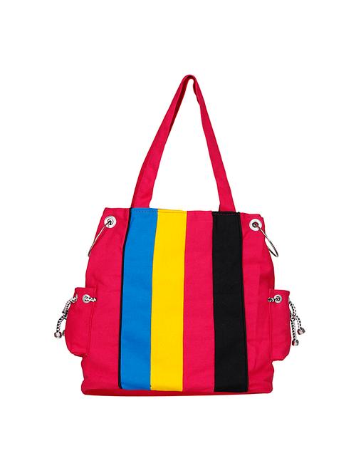 pink cotton regular handbag - 13709556 - Very Small Image - 1