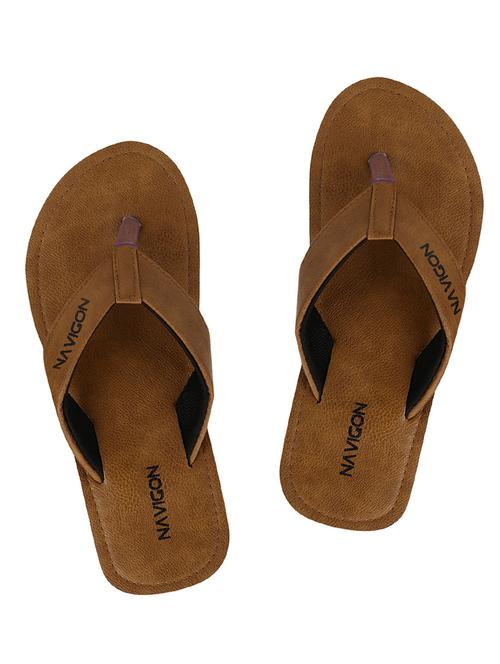 bronze synthetic & mesh toe separator flip flops - 13710319 - Very Small Image - 1