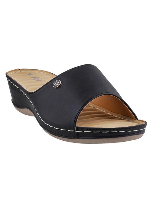 Black slip on sandal - 13711269 - Very Small Image - 1