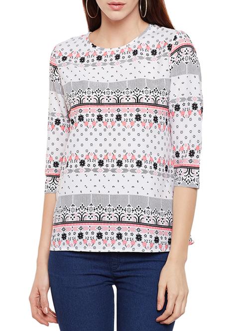 white crepe regular top - 13714022 - Very Small Image - 1