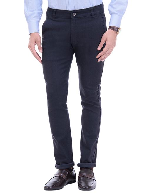 blue cotton chinos casual trouser - 13714241 - Very Small Image - 1