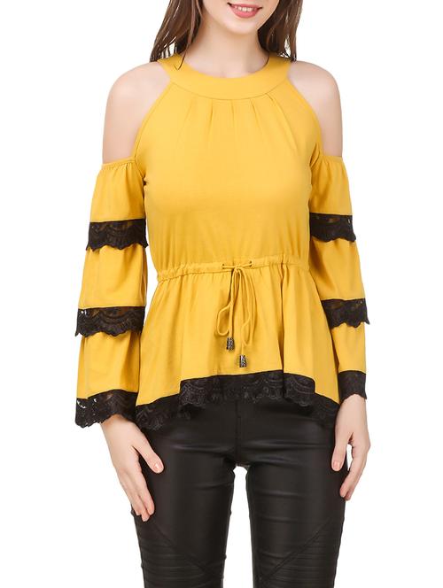 cold shoulder a-line top - 13714639 - Very Small Image - 1