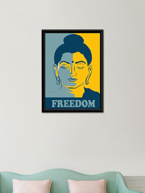 gautam buddha wall poster (with frame) - 13715804 - Very Small Image - 1