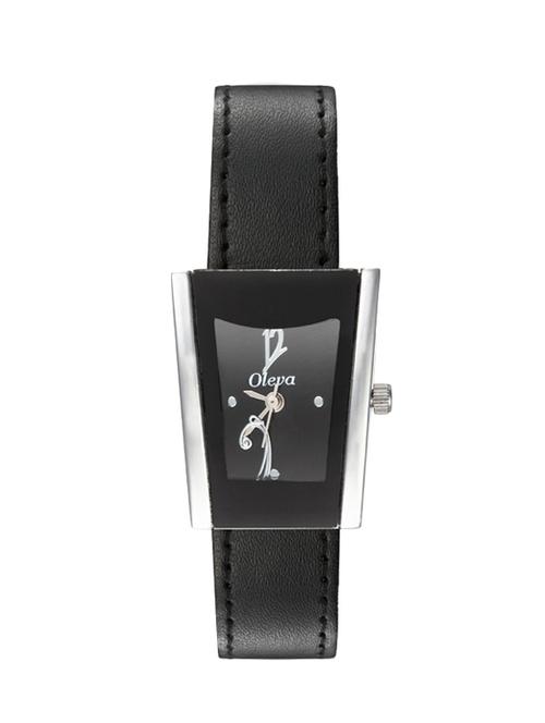 oleva ladies leather strap analog watch - 13715929 - Very Small Image - 1