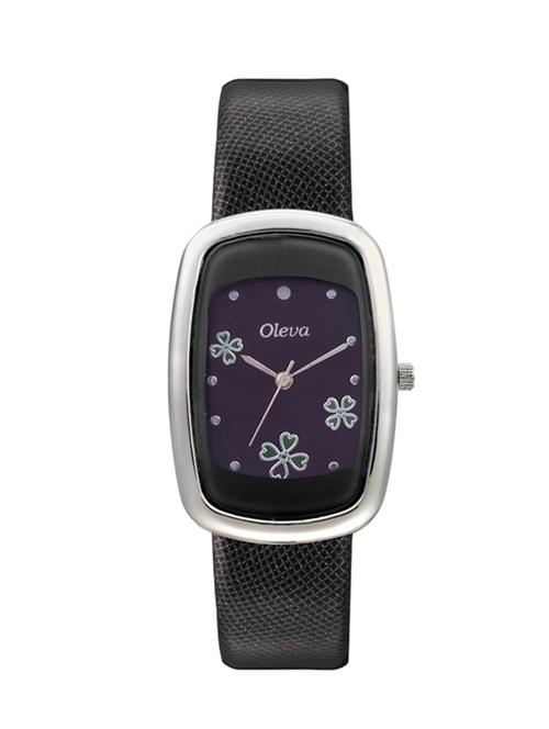 oleva ladies leather strap analog watch - 13715942 - Very Small Image - 1