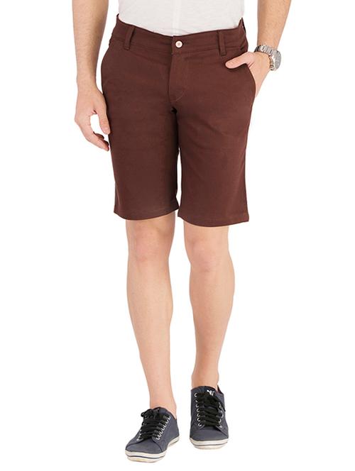 brown cotton short - 13717414 - Very Small Image - 1