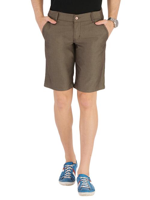 brown cotton shorts - 13717423 - Very Small Image - 1