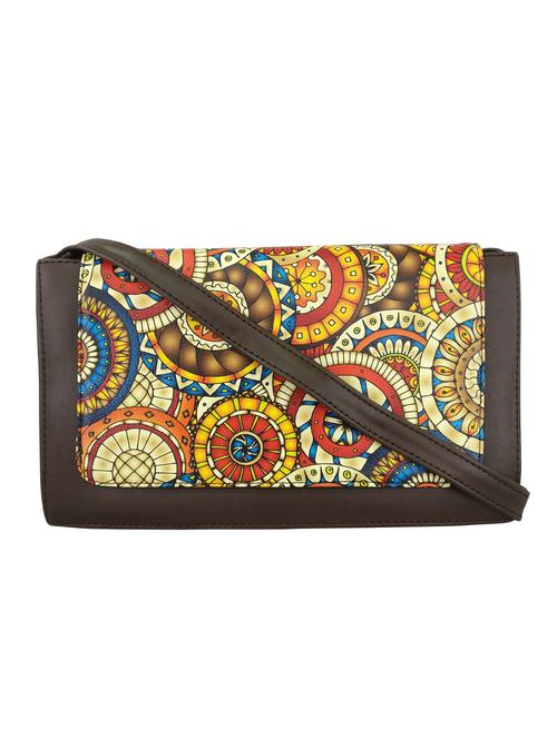 black leatherette regular sling bag - 13717469 - Very Small Image - 1