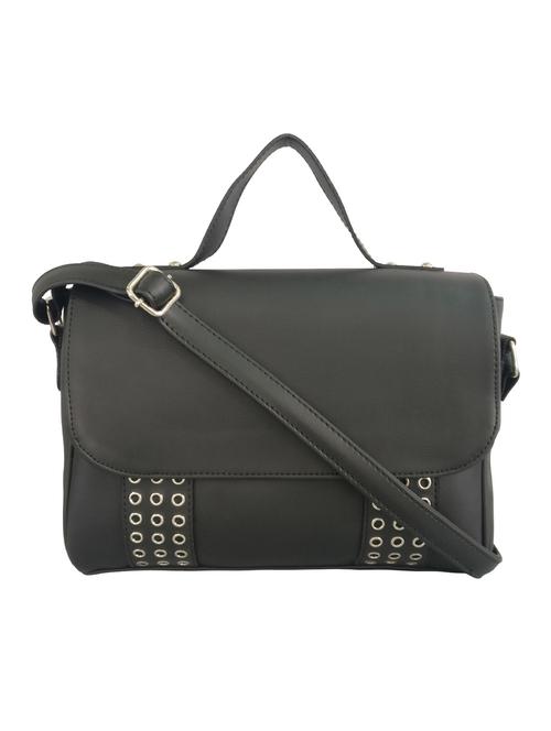 black leatherette regular sling bag - 13717485 - Very Small Image - 1
