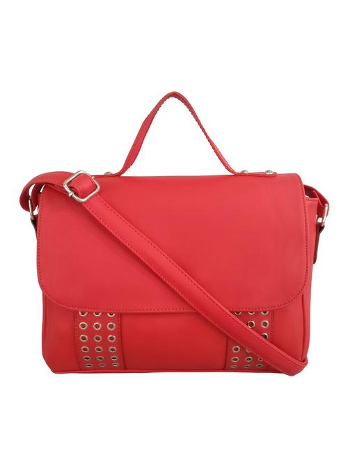 red leatherette regular sling bag - 13717486 - Very Small Image - 1