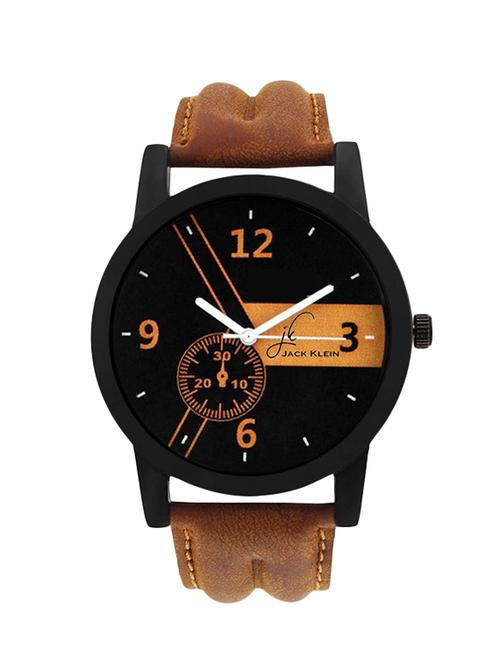 jack klein stylish brown strap elegant analog watch for men - 13719179 - Very Small Image - 1