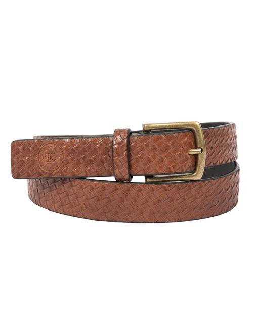 brown synthetic leather) belt - 13719231 - Very Small Image - 1