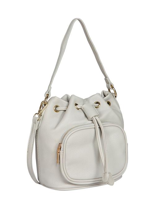 white leatherette regular handbag - 13720155 - Very Small Image - 1
