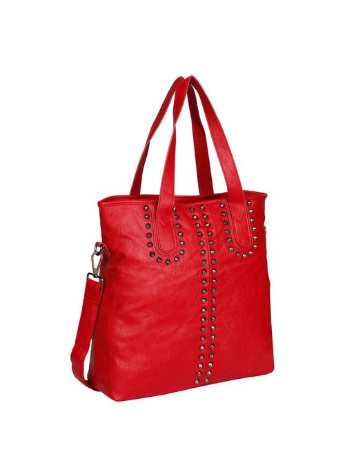 red leatherette tote - 13720170 - Very Small Image - 1