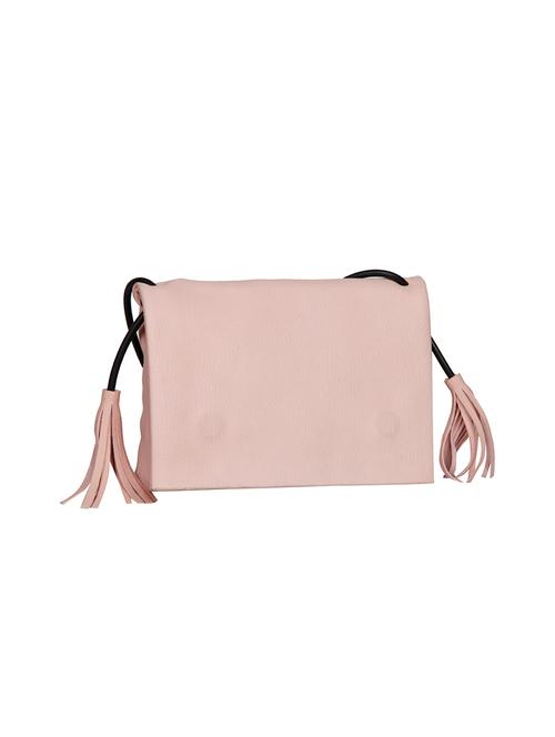 pink leatherette regular sling bag - 13720190 - Very Small Image - 1
