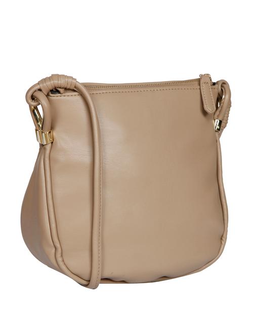 beige leatherette regular sling bag - 13720207 - Very Small Image - 1